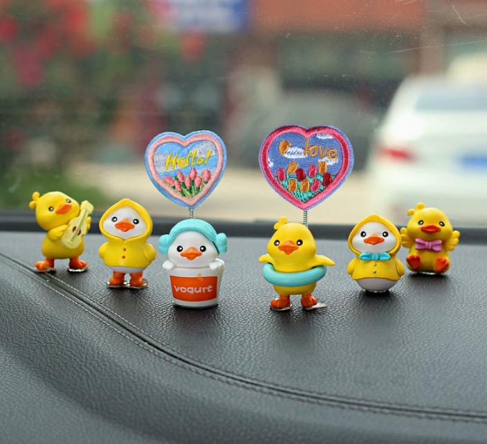 可爱小鸭子汽车内摆件装饰